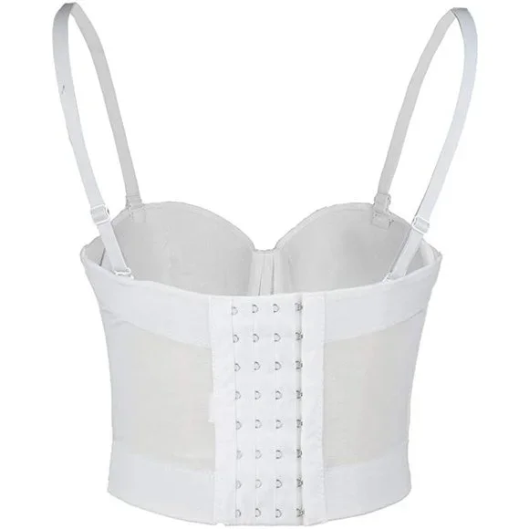 NEW Sparkling Bling Swarovski Crystal Rhinestone Bustier Bra Top + FREE …